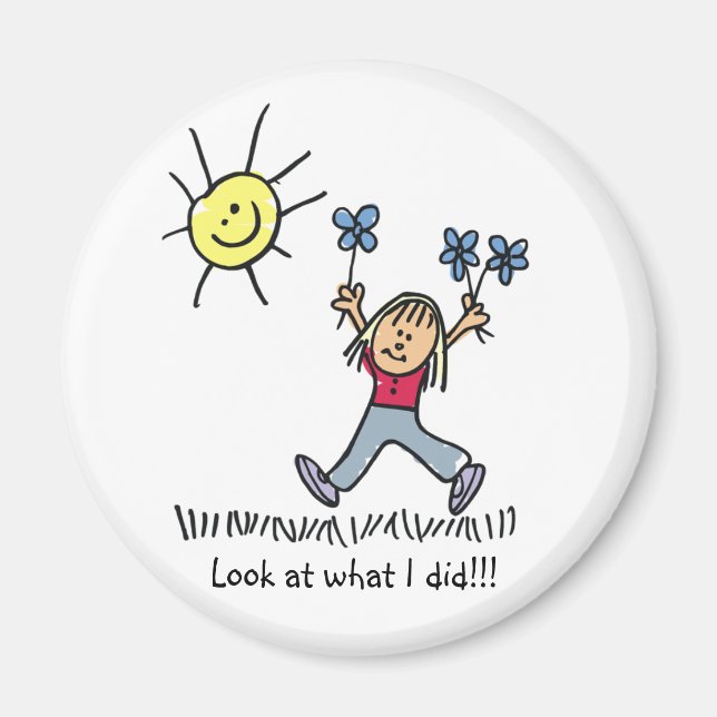 Schau mal, was ich gemacht habe magnet (Vorne)