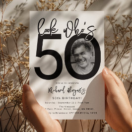 Schau mal, wer 50 ist | Foto 50. Geburtstagsfeier Einladung