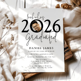 Schau mal, wer graduiert ist Foto Abschlussfeier Einladung