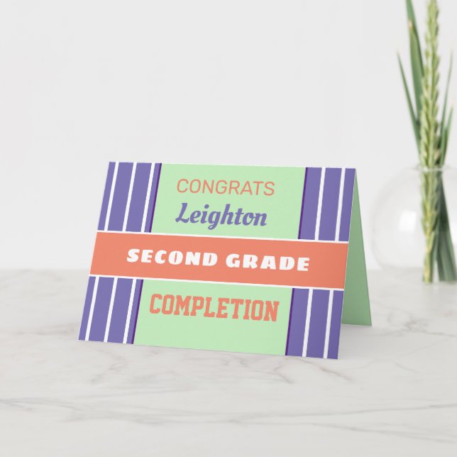 Schau! Maßgeschneiderte Abschlusskarte der zweiten Karte (Vorderseite)