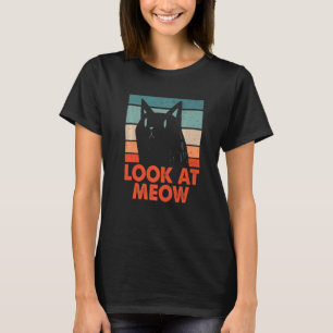 Schau mich an Miezekatzen-Mama Paare Katzenpapa Ka T-Shirt