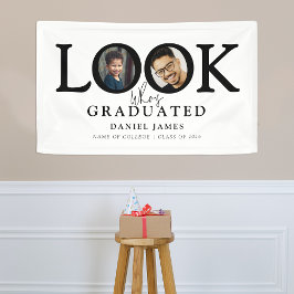 Schau, wer graduiert hat Foto-Abschlussfeier Banner
