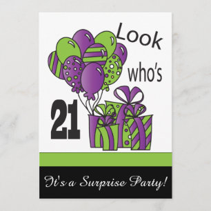 Schau, wer ist 21   21. Geburtstag Einladung
