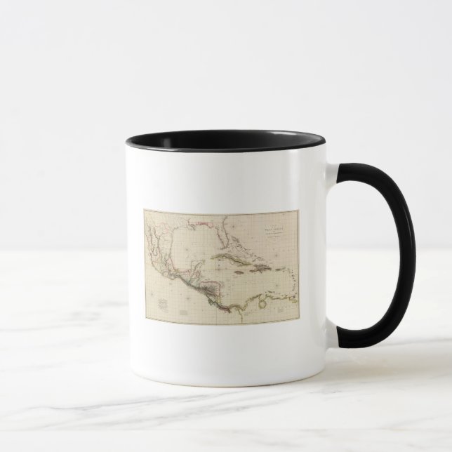Schaubild der Westindien und der spanischen Domain Tasse (Rechts)