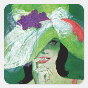 Schauen der anderen Weise Quadratischer Aufkleber