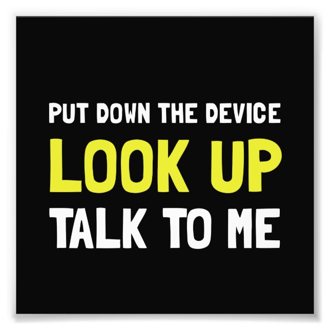 Schauen Fotodruck (Vorne)