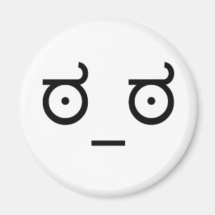 Schauen Sie auf Missbilligung. Magnet