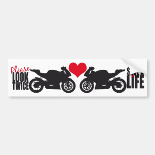 Schauen Sie bitte zweimal • Retten Sie einen Autoaufkleber