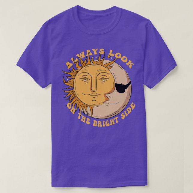 Schauen Sie immer auf den rechten Seite Moon Sun B T-Shirt (Design vorne)