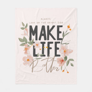 Schauen Sie immer auf die rechte Seite. Fleecedecke