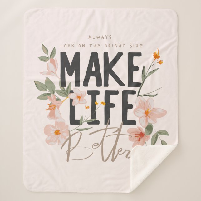 Schauen Sie immer auf die rechte Seite. Sherpadecke (Vorderseite)