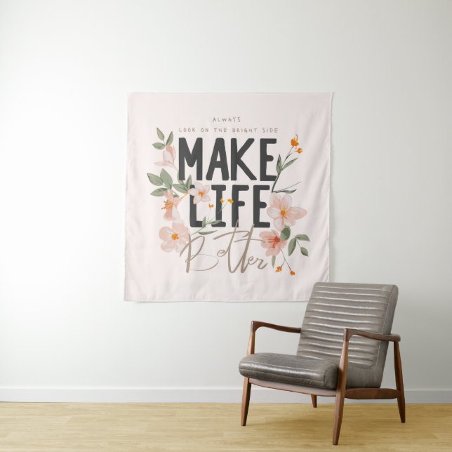 Schauen Sie immer auf die rechte Seite. Wandteppich (Beispiel)