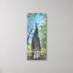 Schauen Sie immer nach Herbsthimmel und Blätter Le Leinwanddruck