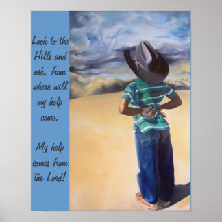 Schauen Sie in die Hügel, Poster