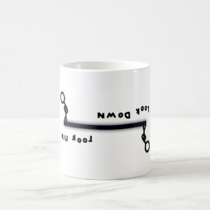 Schauen Sie nach oben oder nach unten (& die Stick Tasse