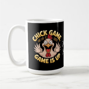 Schauen Sie nicht auf das Huhn The Funny Game Kaffeetasse