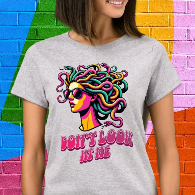 Schauen Sie nicht auf Me Snake Hair Goddess Pop Ar T-Shirt (Don’t Look at Me Snake Hair Goddess Pop Art Shirt)