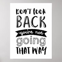 Schauen Sie nicht zurück auf inspirierendes Motivi