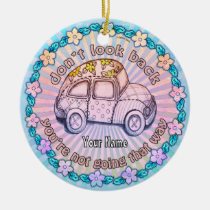 Schauen Sie nicht zurück Keramik Ornament