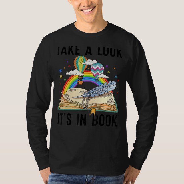 Schauen Sie sich das Buch Librarian Bookworm Readi T-Shirt (Vorderseite)