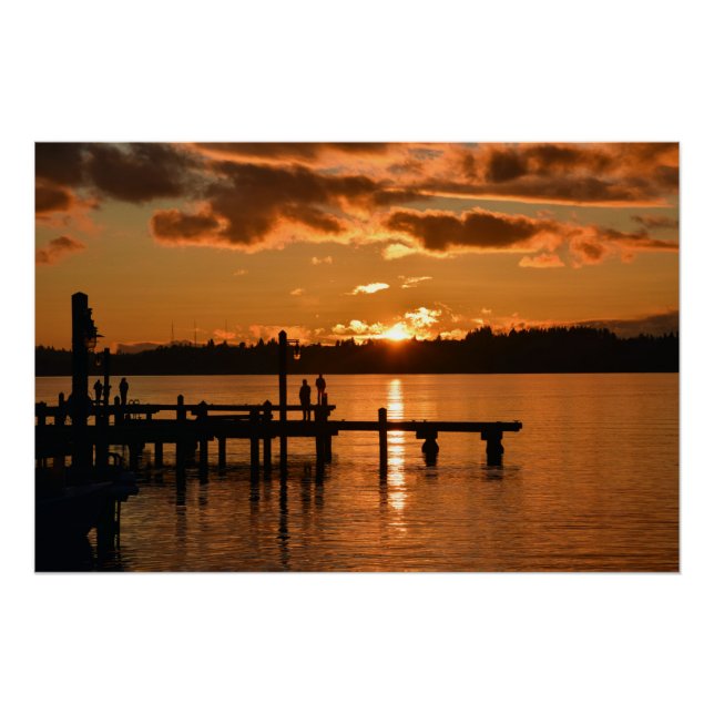 Schauen Sie sich das Sonnenuntergang-Poster an Poster (Vorderseite)