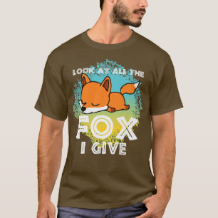 Schauen Sie sich den ganzen Fuchs an, Tier für Män T-Shirt