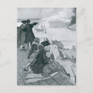 Schauen Sie sich den Kampf auf der Bunker Hill-Ill Postkarte