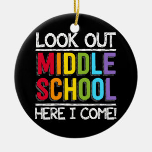 Schauen Sie sich die Mittelschule an, ich komme Keramik Ornament