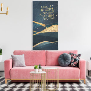 Schauen Sie sich die Sterne an Leinwanddruck