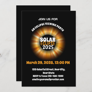 Schauen Sie sich die teilweise Solar-Eclipse 3.29. Einladung