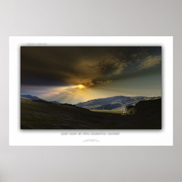 Schauen Sie sich diesen schönen Sonnenuntergang an Poster