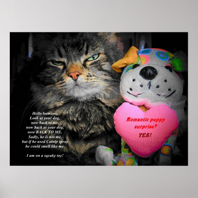 Schauen Sie sich Ihren Hund an und sehen Sie mich  Poster (Vorne)