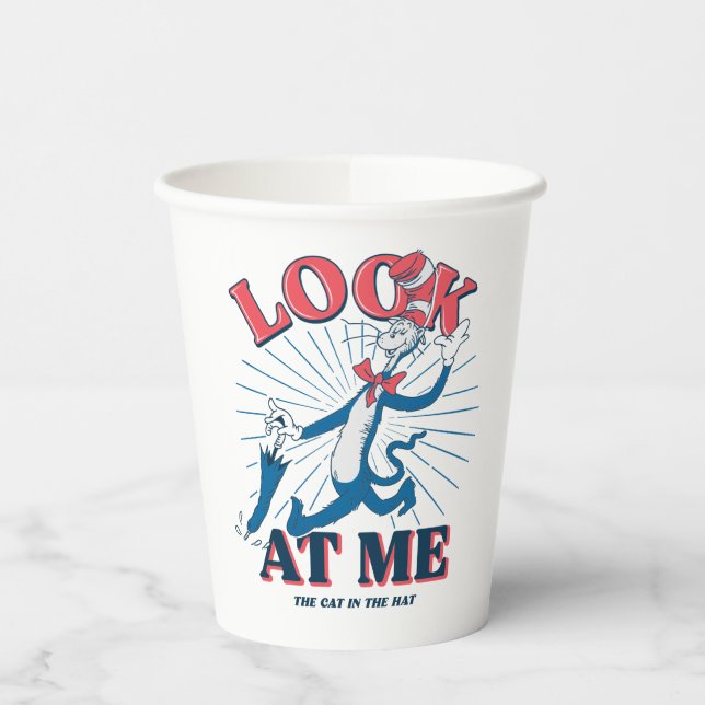 Schauen Sie sich meine Katze im Hut an Pappbecher (Links)