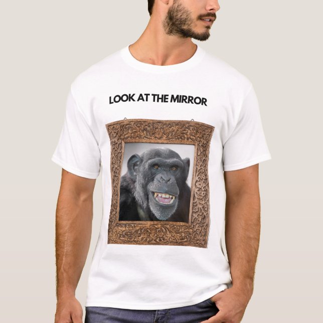 Schauen Sie sich Mirror Funny Meme T - Shirt an (Vorderseite)