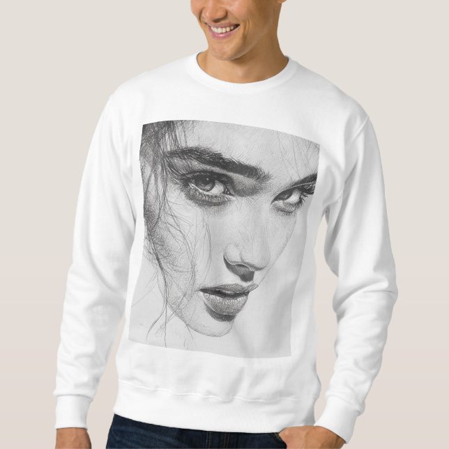 Schauen Sie sie an Sweatshirt (Vorderseite)