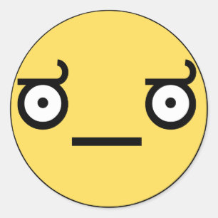 Schauen Sie vom Missbilligungs-Aufkleber Runder Aufkleber