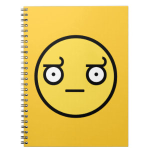 Schauen Sie vom Missbilligungs-Gesicht Notizblock