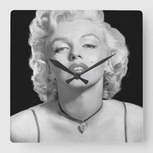 Schauen Sie von der Liebe Quadratische Wanduhr