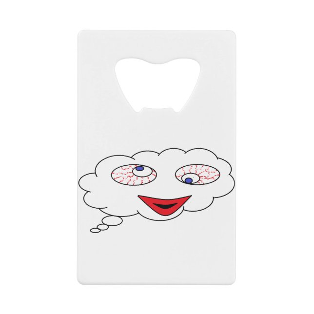 Schauen Sie, was ich denke - ich rolle die Augen Geldbeutel Flaschenöffner (Vorderseite)