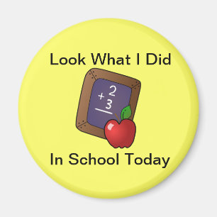 Schauen Sie, was ich im Schulmagnet gemacht habe Magnet