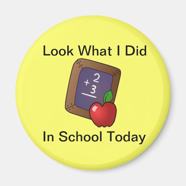 Schauen Sie, was ich im Schulmagnet gemacht habe Magnet (Vorne)