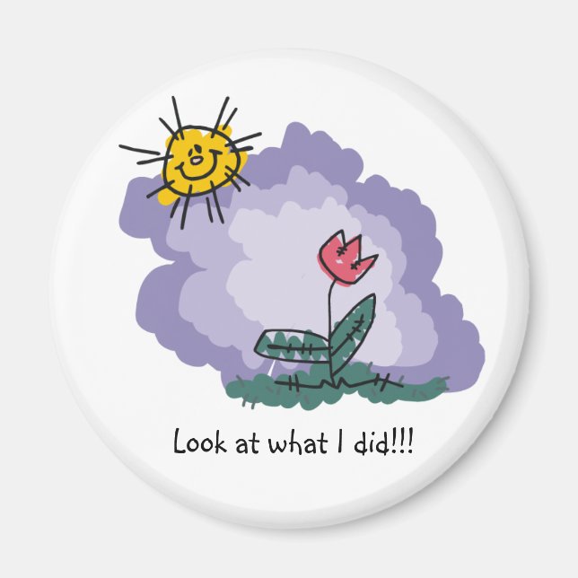 Schauen Sie, was ich Magnet gemacht habe (Vorne)