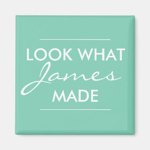 Schauen Sie, was Ihr Kind gemacht hat... Magnet