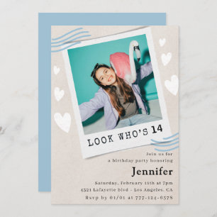 Schauen Sie, wer die Einladungen zum 14. Geburtsta