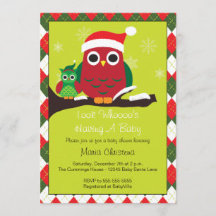 Schauen Sie, wer eine Babydusche hat Einladung