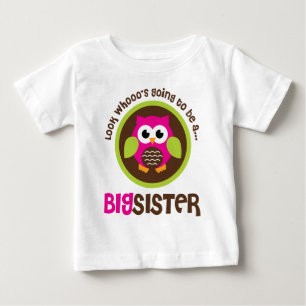 Schauen Sie, wer eine große Schwester Ewl wird Baby T-shirt
