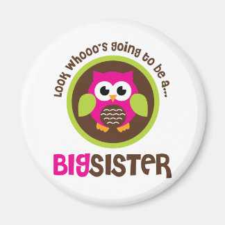 Schauen Sie, wer eine große Schwester Ewl wird Magnet