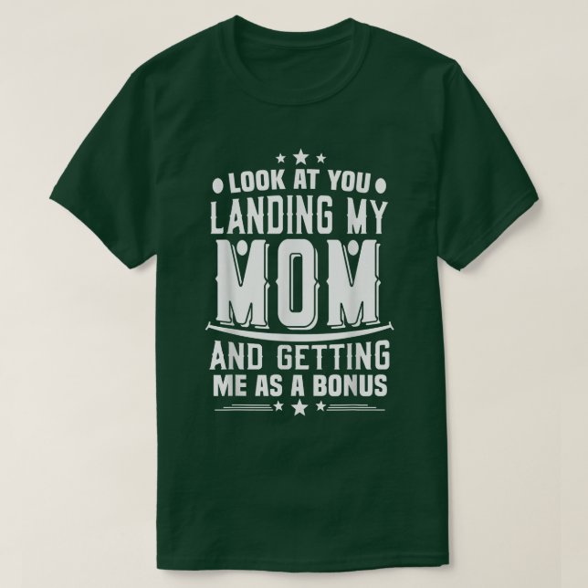 Schauen Sie, wie Sie meine Mama erreichen und mich T-Shirt (Design vorne)