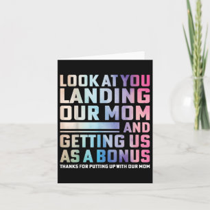 Schauen Sie, wie Sie unsere Mama landeten und uns  Karte