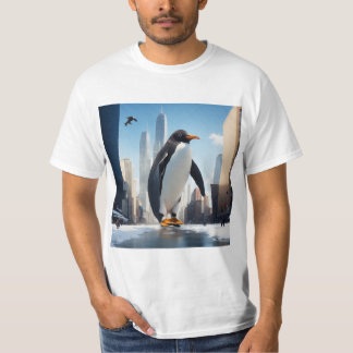 Schauen Sie, wohin Sie gehen Pinguin T-Shirt